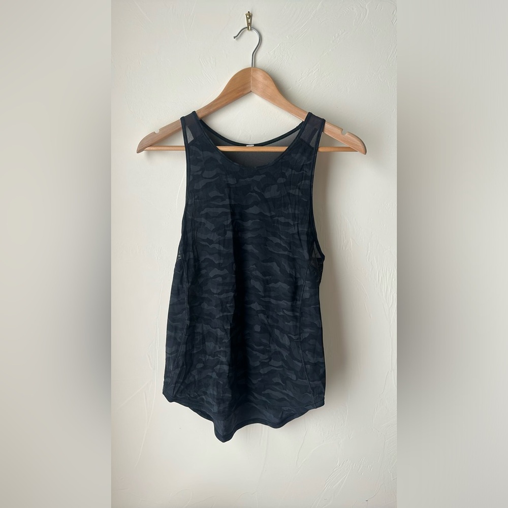 Lululemon Black Camo Tank Top